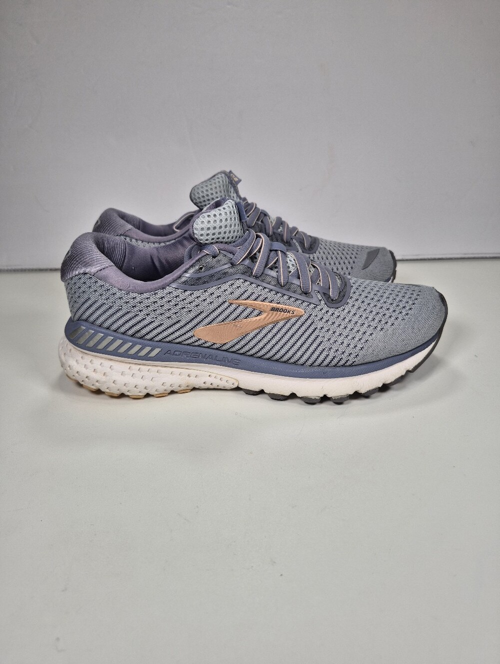 Brooks Adrenaline GTS 20 Athletic Running Shoes Blue/Gray 1202961B073 Women 7.5